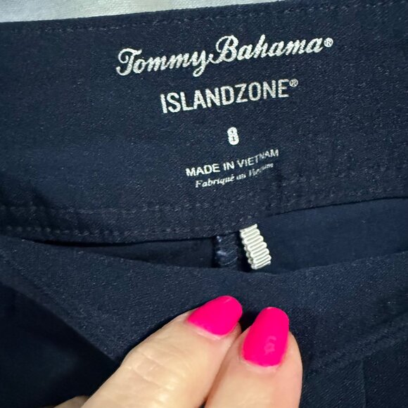 Tommy Bahama Islandzone Navy Blue Ankle Pants‎ Women's Size 8 - Picture 2 of 10